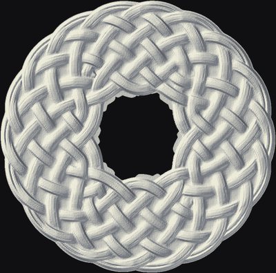 Celtic Knot Circle CNC relief carving heightmap